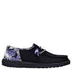 WOMENS WENDY FUNK ROSE SLIP ON SNEAKER - BLACK