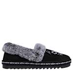 WOMENS COZY KISS SLIPPER - BLACK