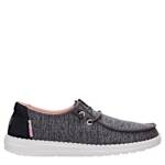 WOMENS WENDY HEATHERED MIX SLIP ON SNEAKER - BLACK