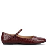 WOMENS CARRIE FLAT - BURGUNDY