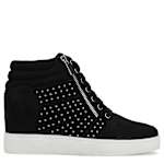 WOMENS CLARITY WEDGE SNEAKER - BLACK