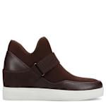 WOMENS DAMARI WEDGE SNEAKER - CHOCOLATE