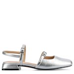 WOMENS GRETCHENN FLAT - SILVER