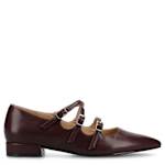 WOMENS GRETAL FLAT - BURGUNDY