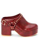 WOMENS SAWYER PLATFORM CLOG - RUST