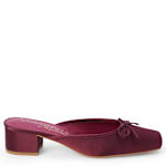 WOMENS GENEVA CLOG - DARK RED