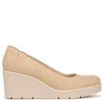 WOMENS ABOUT TIME WEDGE PUMP - TAN