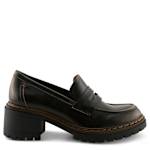 WOMENS SAHILLY PUMP - DARK BROWN