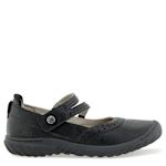 WOMENS ADELINE MARY JANE FLAT - BLACK