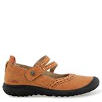 WOMENS ADELINE MARY JANE FLAT - TAN