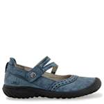 WOMENS ADELINE MARY JANE FLAT - DENIM