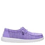 WOMENS WENDY STRETCH SOX SLIP ON SNEKAER - PURPLE