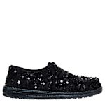 WOMENS WENDY PARTY SEQUIN SLIP ON SNEAKER - BLACK