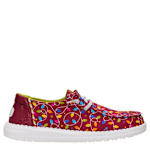 WOMENS WENDY HOLIDAY LIGHTS SLIP ON SNEAKER - RED