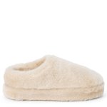 WOMENS CLAUDE FAUX FUR SLIPPER - BEIGE