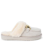 WOMENS DAVOS SLIPPER FAUX FUR - GREY
