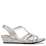 WOMENS YAYA WEDGE SANDAL - SILVER