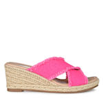 WOMENS SHANNI WEDGE SANDAL - FUSCHIA
