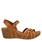 WOMENS LILY WEDGE SANDAL - TAN
