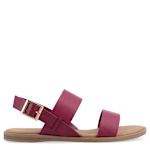 WOMENS LAVINE WIDE FLAT SANDAL - PINK