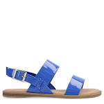 WOMENS LAVINE WIDE FLAT SANDAL - NAVY
