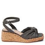 WOMENS IBIZA WEDGE SANDAL - BLACK
