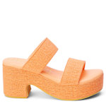 WOMENS OCEAN AVE PLATFORM SANDAL - ORANGE
