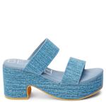 WOMENS OCEAN AVE PLATFORM SANDAL - DENIM
