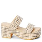 WOMENS OCEAN AVE PLATFORM SANDAL - IVORY