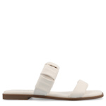 WOMENS PEGIE FLAT SANDAL - BONE