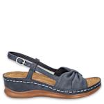 WOMENS JUPITER WEDGE SANDAL - NAVY