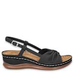 WOMENS JUPITER WEDGE SANDAL - BLACK