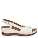 WOMENS JUPITER WEDGE SANDAL - WHITE