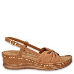 WOMENS JUPITER WEDGE SANDAL - TAN