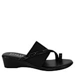 WOMENS SIANNI WEDGE SANDAL - BLACK