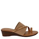 WOMENS SIANNI WEDGE SANDAL - TAN