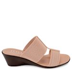 WOMENS SADEY WEDGE SANDAL - NUDE