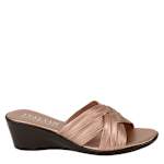 WOMENS SAYLOR WEDGE SANDAL - ROSE GOLD