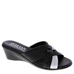 WOMENS SAYLOR WEDGE SANDAL - BLACK