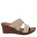 WOMENS CELSI WEDGE SANDAL - TAUPE