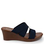 WOMENS CELSI WEDGE SANDAL - NAVY