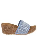 WOMENS IBBIE WEDGE SANDAL - LIGHT BLUE