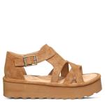 WOMENS PINNACLE PLATFORM SANDAL - BROWN