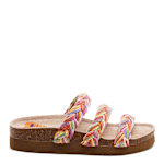 WOMENS ASHLEY FOOTBED SANDAL - RAINBOW