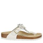 WOMENS GIZEH FLOWERS FOOTBED SANDAL