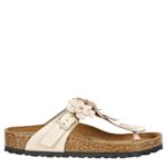 WOMENS GIZEH FLOWERS FOOTBED SANDAL