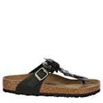 WOMENS GIZEH FLOWERS FOOTBED SANDAL