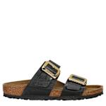 WOMENS SYDNEY LUXE BUCKLE FOOTBED SANDAL