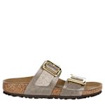 WOMENS SYDNEY LUXE BUCKLE FOOTBED SANDAL