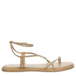 WOMENS CARISSA THONG LACE UP SANDAL - LATTE